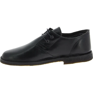 Niedrige Lederschuhe Mann Schwarz mit Winterfutter