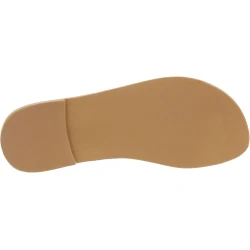 Tongs pour hommes en cuir nubuck blanc cassé faits à la main