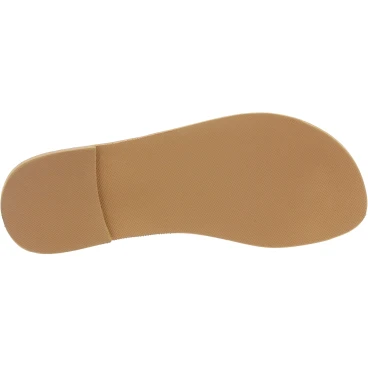Sandalias de dedo para hombre en cuero nobuck blanquecino hechas a mano