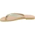 Men's handmade slip-on thong sandals in off white nubuck leather