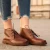 Botas desierto para mujer de cuero marrón oscuro Hecho a mano en Italia