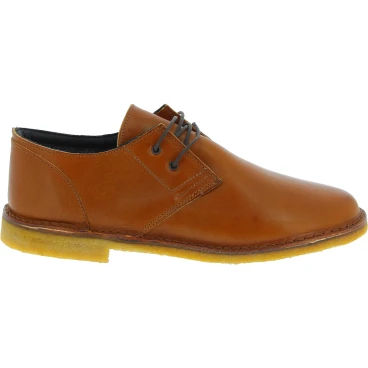 Men's tan leather low top shoes with winter lining