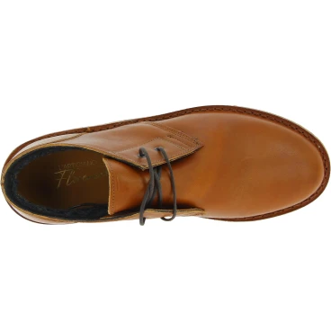 Zapatos bajos para hombre de cuero color canela con forro de invierno