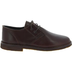 Niedrige Lederschuhe Mann dunkelbraun mit Winterfutter