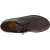 Men's dark brown leather low top shoes with winter lining
