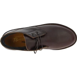 Zapatos bajos hombre de cuero marrón oscuro con forro de invierno