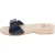Zuecos de madera hombre hechos a mano con correa ajustable de piel negro