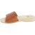 Handmade wooden clogs for men with large brown leather band