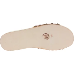 Handmade wooden clogs for men with large brown leather band