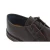 Zapatos bajos para mujer en piel marrón oscuro con forro de cordero