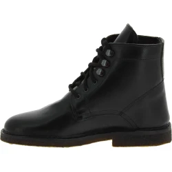Botines para mujer de cuero negro Hecho a mano en Italia