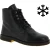 Botines para mujer de cuero negro Hecho a mano en Italia