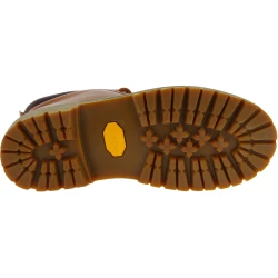Botines hombre hechos a mano en piel marrón y suela Vibram