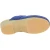 Zoccoli in legno da donna con tomaia chiusa in pelle scamosciata blu