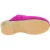Holzclogs für Damen mit geschlossenem Obermaterial aus rosa Veloursleder