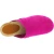 Wooden clogs for women with closed upper in pink suede leather