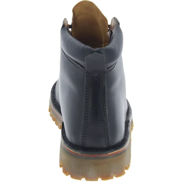 Handgefertigte Herrenstiefeletten aus Schwarzen Leder und Vibram-Sohle