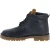 Botines hombre hechos a mano en piel negro y suela Vibram