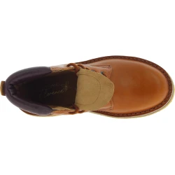 Bottines femme artisanales en cuir au tannage végétal marron