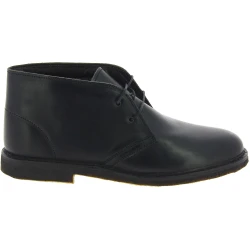 Desert boots homme en cuir noir avec doublure d'hiver