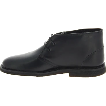 Desert Lederboots Mann Schwarze mit Winterfutter