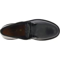 Botas desierto para hombre de cuero negro con forro de invierno