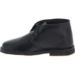 Desert Lederboots Damen Schwarze mit Winterfutter