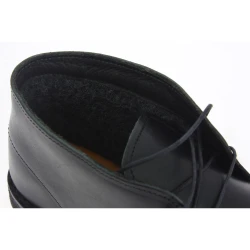 Desert Lederboots Damen Schwarze mit Winterfutter