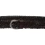Ceinture tissée à la main en cuir au tannage végétal marron foncé