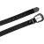 Ceinture en cuir noir pour femme avec boucle western