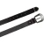 Dark brown leather western belt for women with metal buckle and tip
