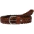 Ceinture tressée à la main en cuir cognac au tannage végétal