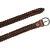 Handmade braided belt in tan vegetable tanned leather