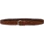 Ceinture tressée à la main en cuir cognac au tannage végétal