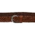 Ceinture tressée à la main en cuir cognac au tannage végétal