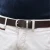 Ceinture en cuir pleine fleur marron oscuro avec boucle en métal