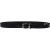 Ceinture en cuir pleine fleur noir avec boucle en métal