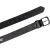 Ceinture en cuir pleine fleur noir avec boucle en métal