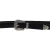Cintura western donna in pelle nera con fibbia in metallo