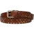 Ceinture cloutée en cuir avec clous métalliques ronds