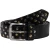 Cintura in pelle nera con borchie metalliche unisex