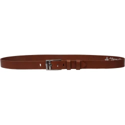 Ceinture en cuir pleine fleur boucle rectangulaire avec épingle plate