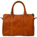 Handcrafted bowling bag in calf leather made in Tuscany