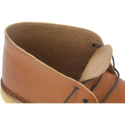 Botas desierto para mujer de cuero marrón con forro de invierno