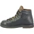 Bota de montaña unisexo en piel color negro con suela de crepe