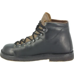 Bergstiefel unisex aus Schwarze Leder mit kreppsohle