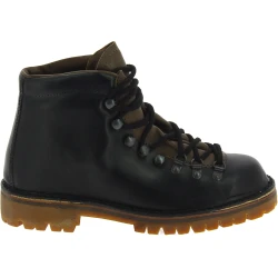 Bergstiefel damen aus pflanzlich gegerbtem Schwarze Leder