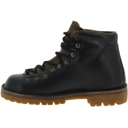 Bergstiefel damen aus pflanzlich gegerbtem Schwarze Leder