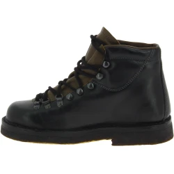 Bergstiefel Damen aus Schwarze Leder mit kreppsohle