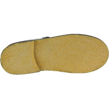 Botte de montagne femme en cuir noir avec semelle en hévéa